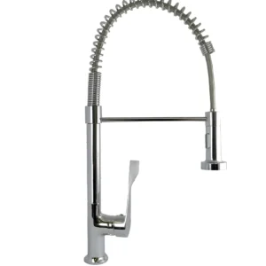 Monomando Fregadero Flexible Rugo 010 Fm Acabado Cromado Color Plateado