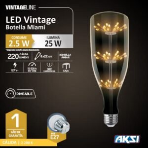 LED Vintage Botella Miami