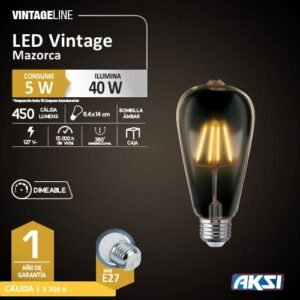 LED Vintage Tipo Mazorca 5 W
