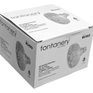 Regadera Redonda Cromada 4 Pulgadas Abs Fontanery Cromado Plateado