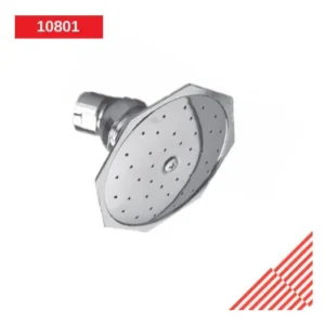 Regadera Octagonal Metalflu Plateado