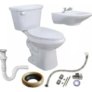 Kit Sanitario Total Basico Plus 62801 Ekon Color Blanco Blanco