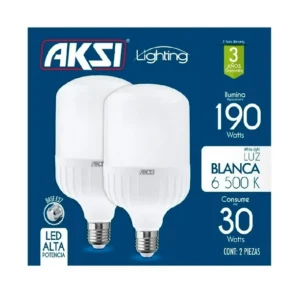 Foco Aksi Lighting Paquete con 2 focos Led Alta potencia, 30wats, modelo 116442