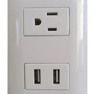 Contacto Aterrizado Y Doble Puerto Usb Marca Aksi 124826