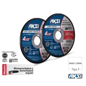 Disco para Corte de Metal Alto Rendimiento Industrial Tipo 1
