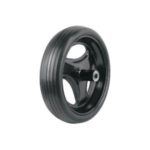 Truper Llanta completa hule sólido incluye eje y baleros