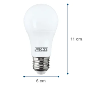 Foco LED Aksi 9W A19 Base E27Luz Cálida
