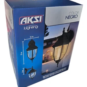 Arbotante Farol Clasico Suspendido Negro